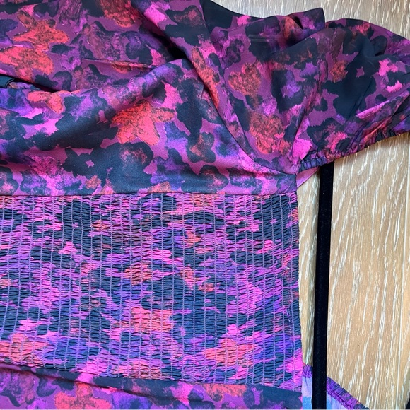 EUC Anthropologie Samant Chauan floral ruched blouse S - Picture 7 of 14